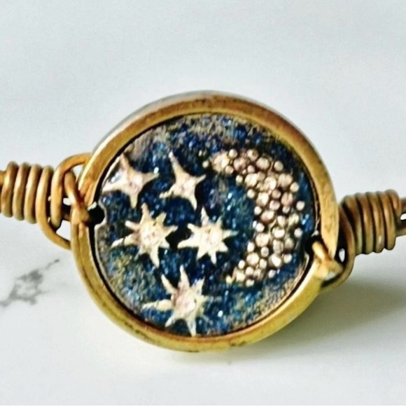 Vintage Luca + Danni Celestial Starry Night Bracelet Moon Stars Cosmic Jewelry - Picture 2 of 4